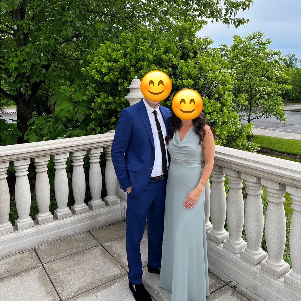 Sage green gown